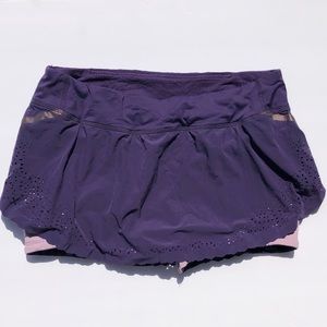 Lululemon purple skirt shorts